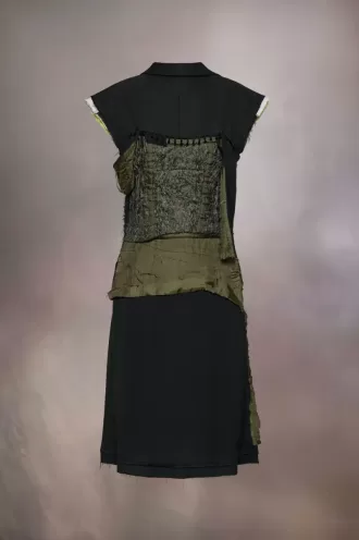 D茅cortiqu茅 layer dress