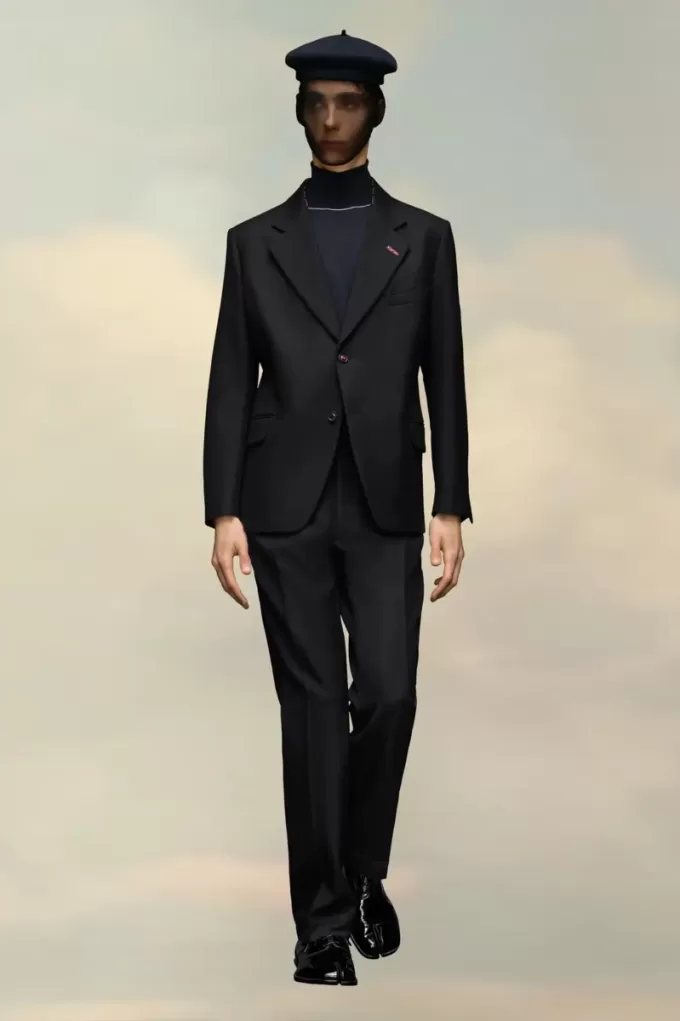 Wool Herringbone Trousers Wool Herringbone Trousers