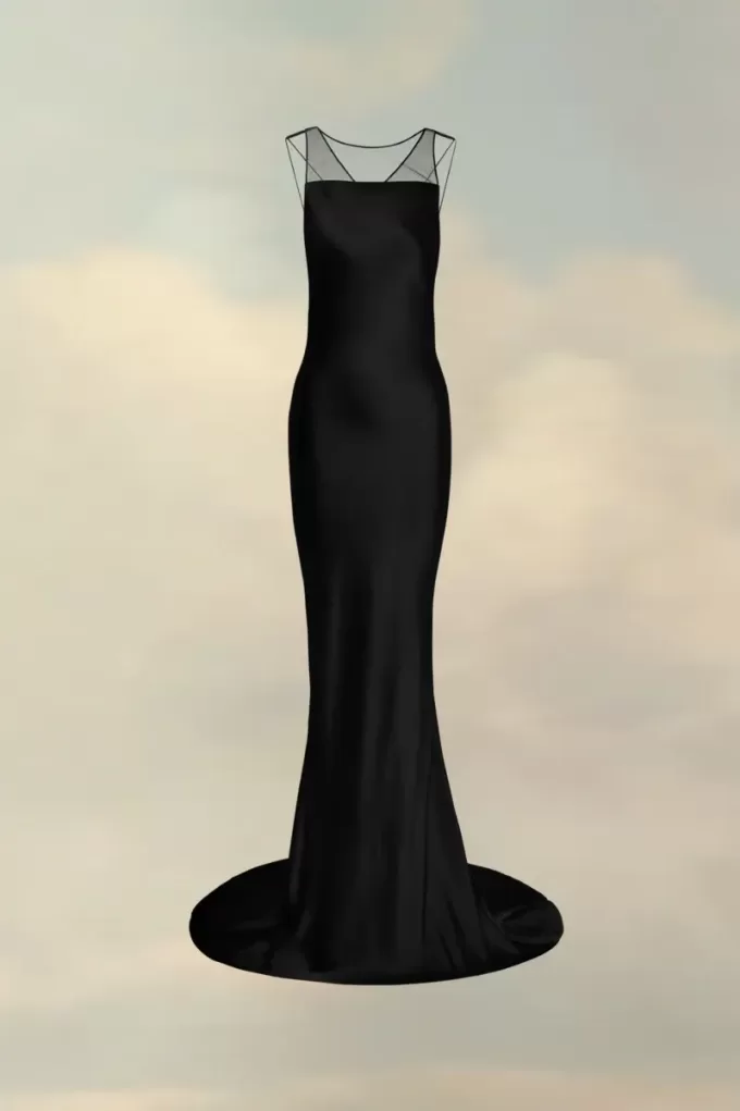 Maison Margiela Hammered Satin Gown Maison Margiela Hammered Satin Gown