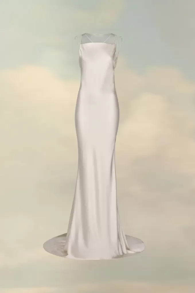 Maison Margiela Hammered Satin Gown Maison Margiela Hammered Satin Gown