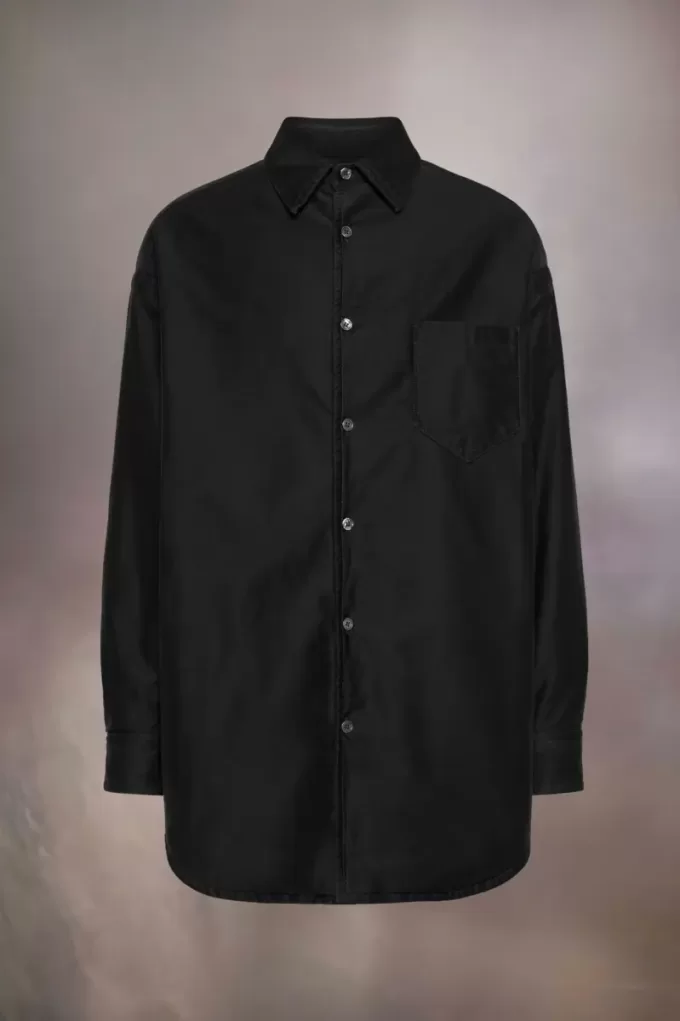 Padded Satin Cotton Shirt Padded Satin Cotton Shirt