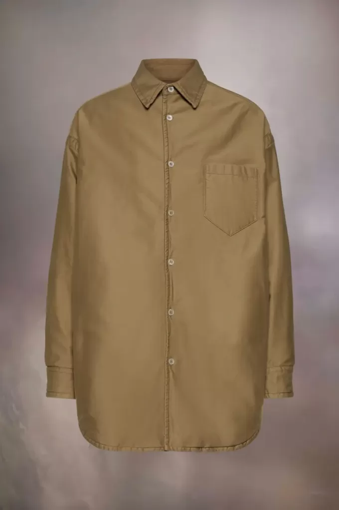 Padded Satin Cotton Shirt Padded Satin Cotton Shirt