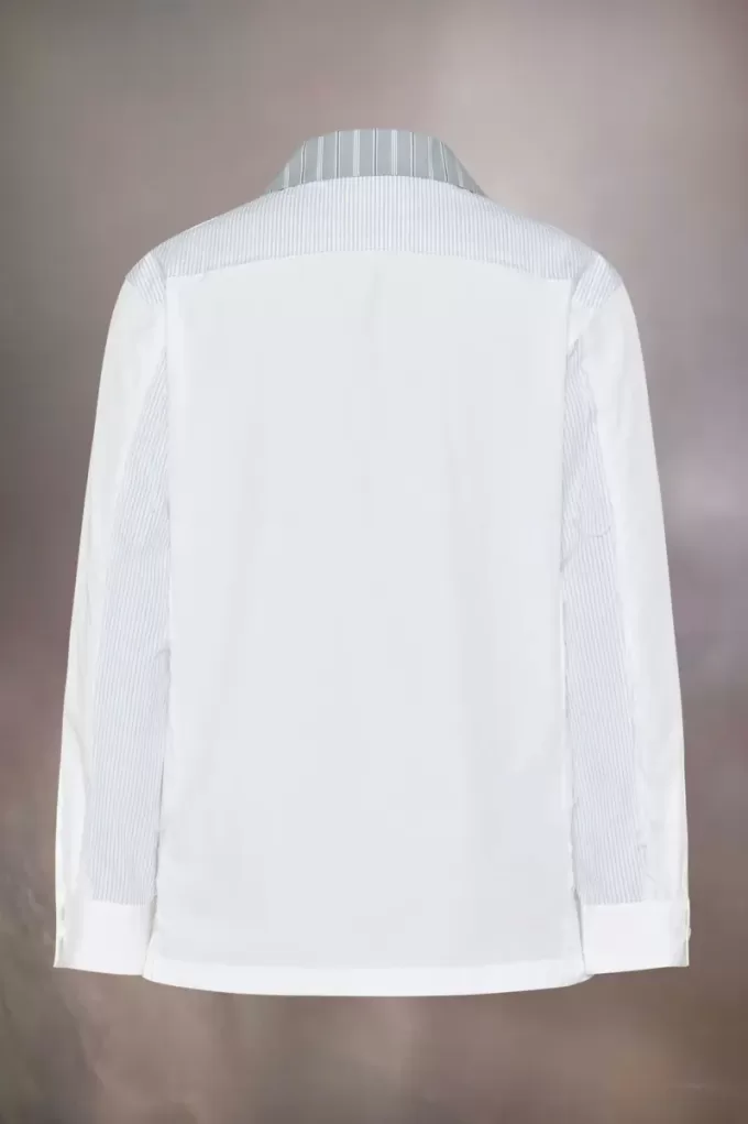 Patchwork pinstripe shirt Patchwork pinstripe shirt