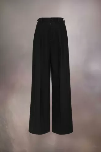 Pleated Wool Trousers
