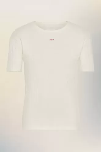 Ribbed cotton t-shirt Ribbed cotton t-shirt