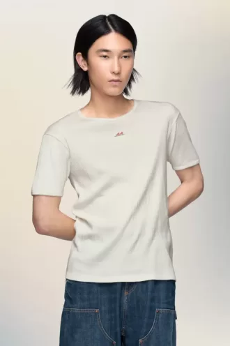 Ribbed cotton t-shirt Ribbed cotton t-shirt