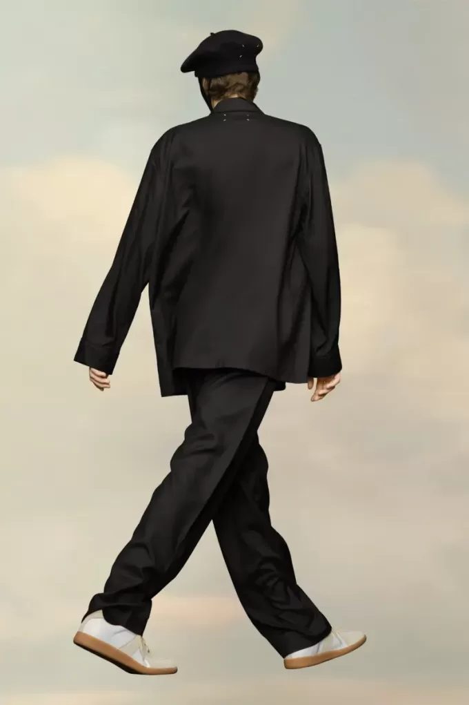 Silk Poplin Trousers