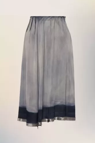 Sun-faded midi skirt