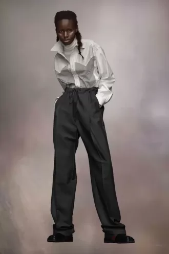 Wool Mohair Trousers