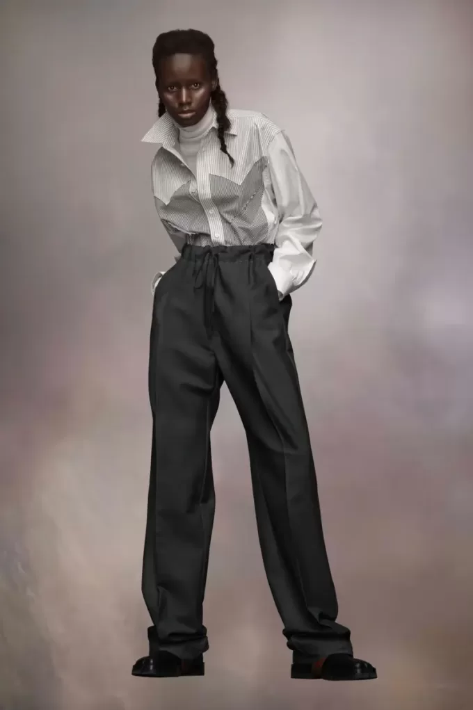 Wool Mohair Trousers